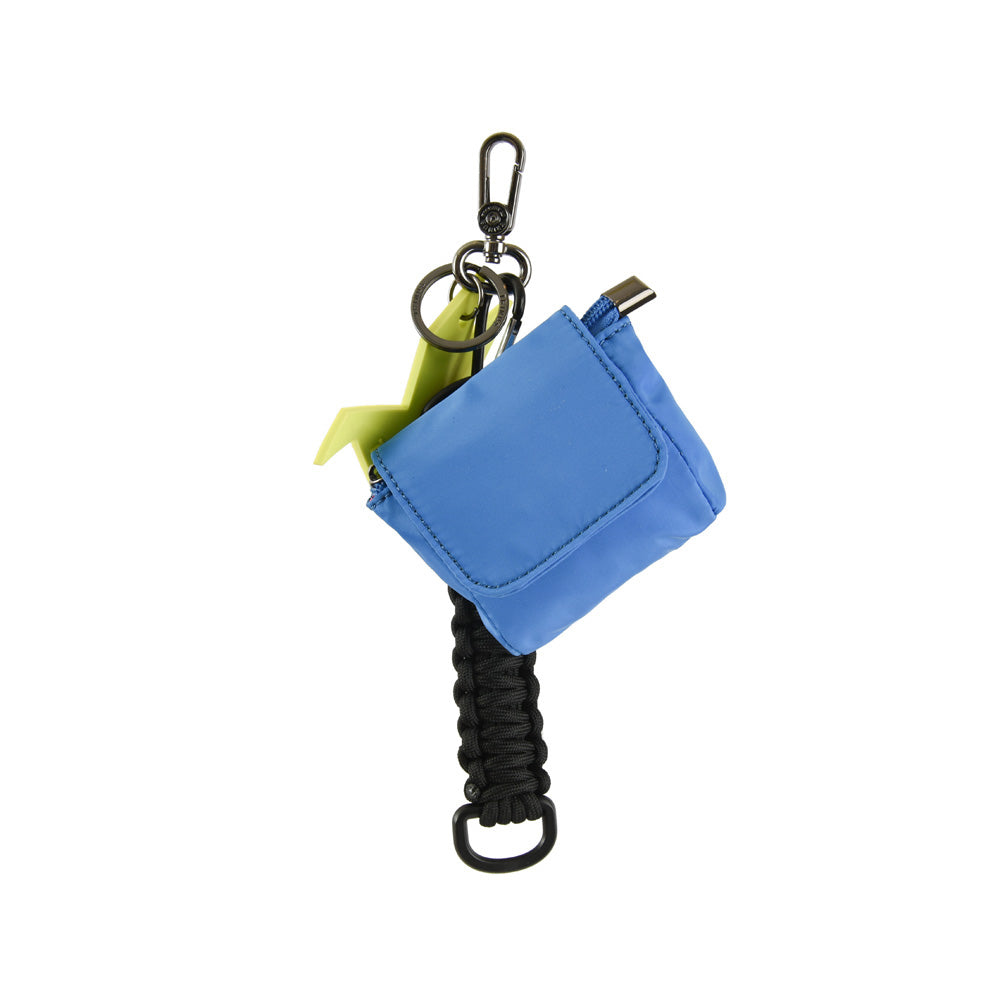 Hanging blue Jackie purse