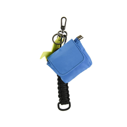 Hanging blue Jackie purse