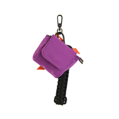 Hanging purple Jackie purse