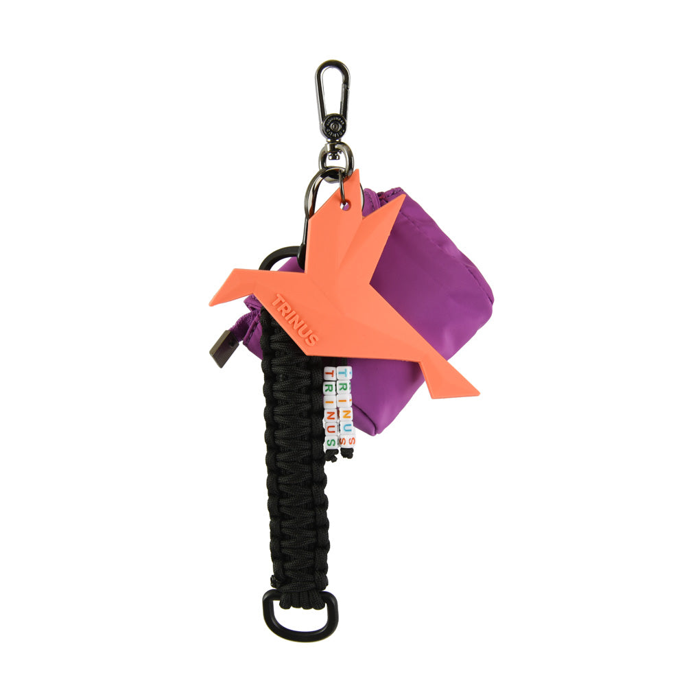 Hanging purple Jackie purse