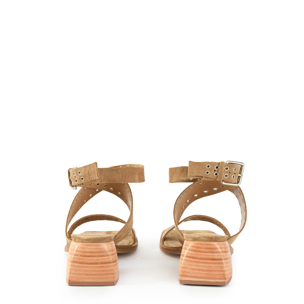 Dark beige camila sandal