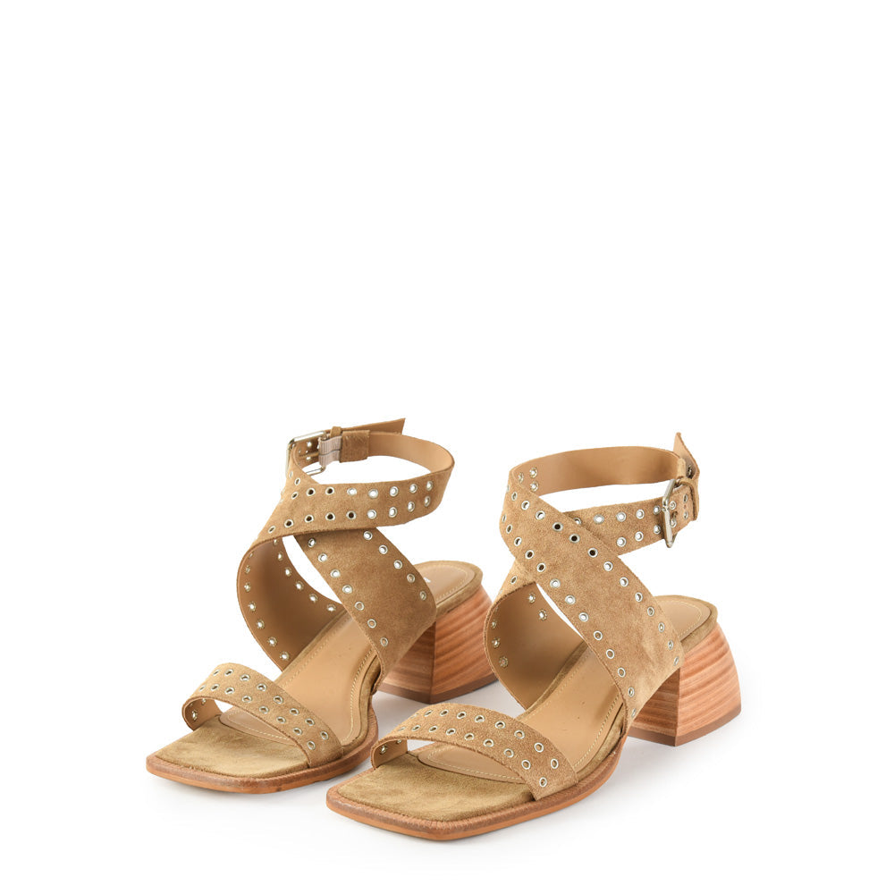 Dark beige camila sandal