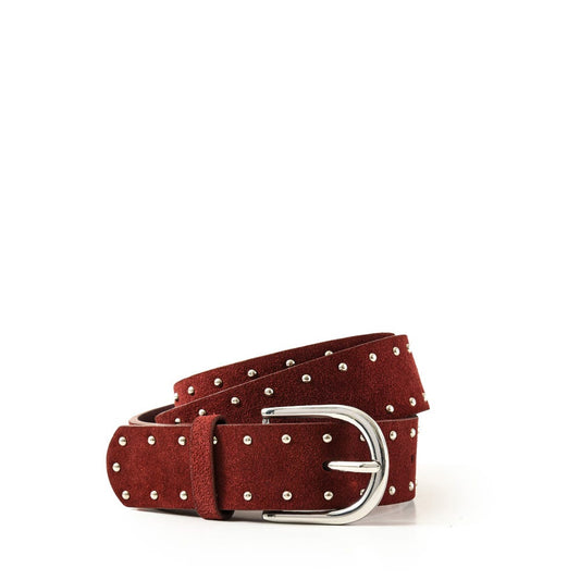 Dark red celie belt