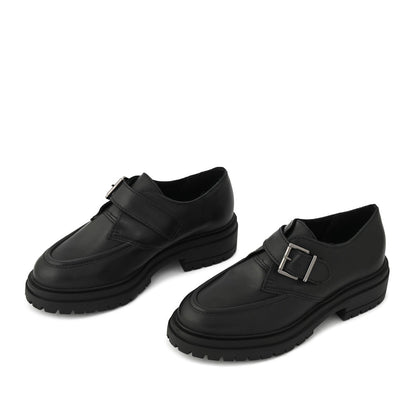 Black charlotte moccasin