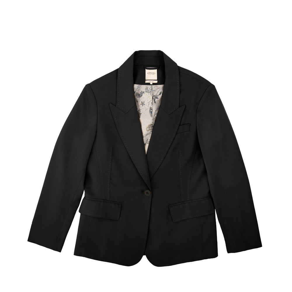 Debby Black Blazer Jacket