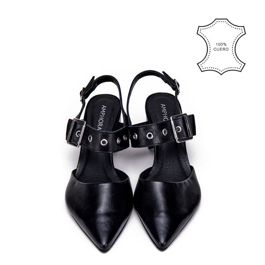 Diana Black Taco Shoe