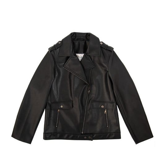 Fiona Black Biker Jacket