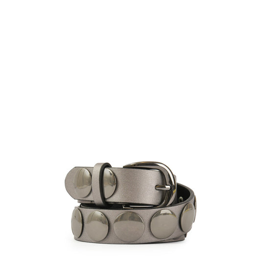 Dark silver laraina belt