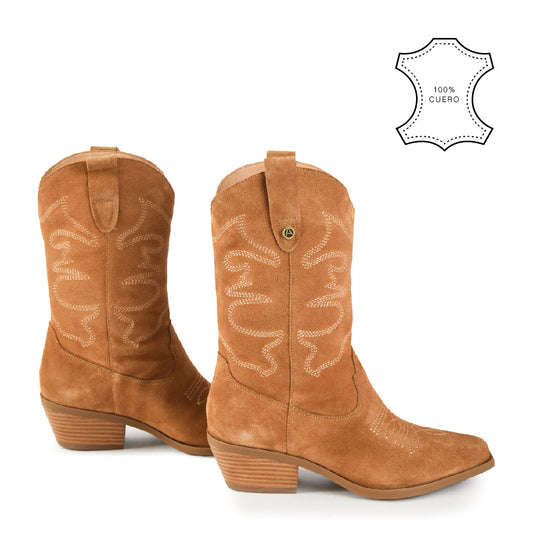 Dark beige Marcella Taco boot