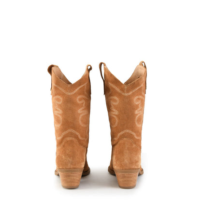 Dark beige Marcella Taco boot