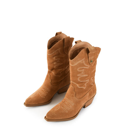 Dark beige Marcella Taco boot