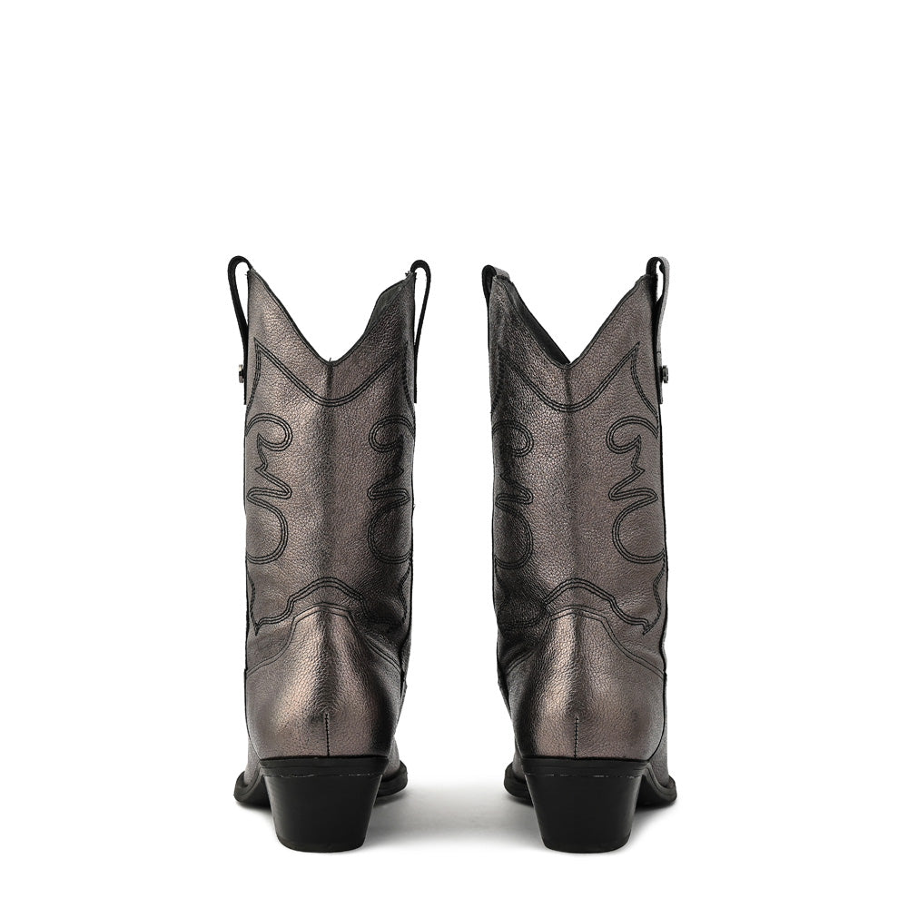 Dark silver marcella heel boot