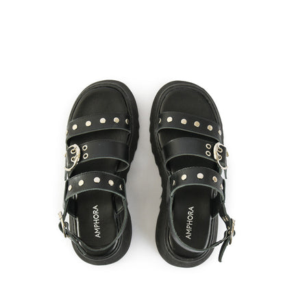 Black martina sandal