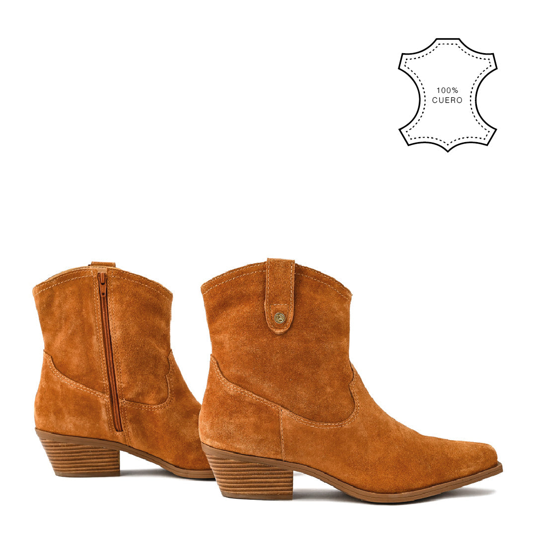 Dark beige nara Taco ankle boot