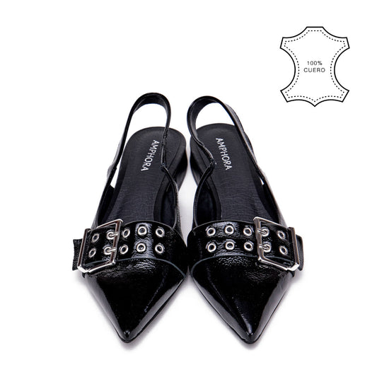 Nelia Black Heel Shoe