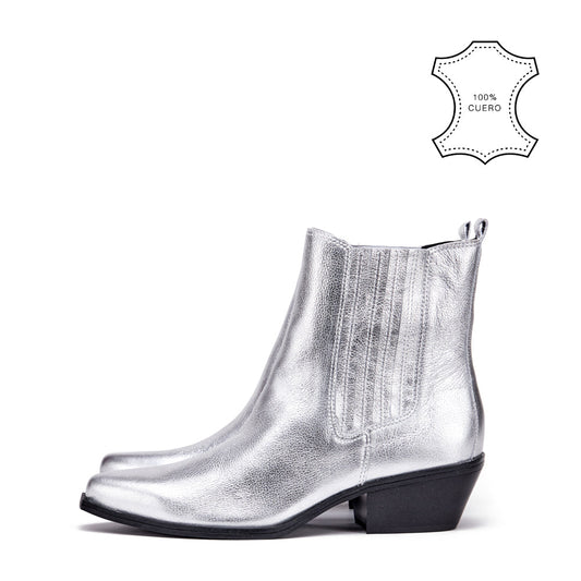 Taco Samy Silver Ankle Boot
