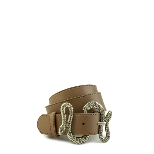 Taupe serpent belt