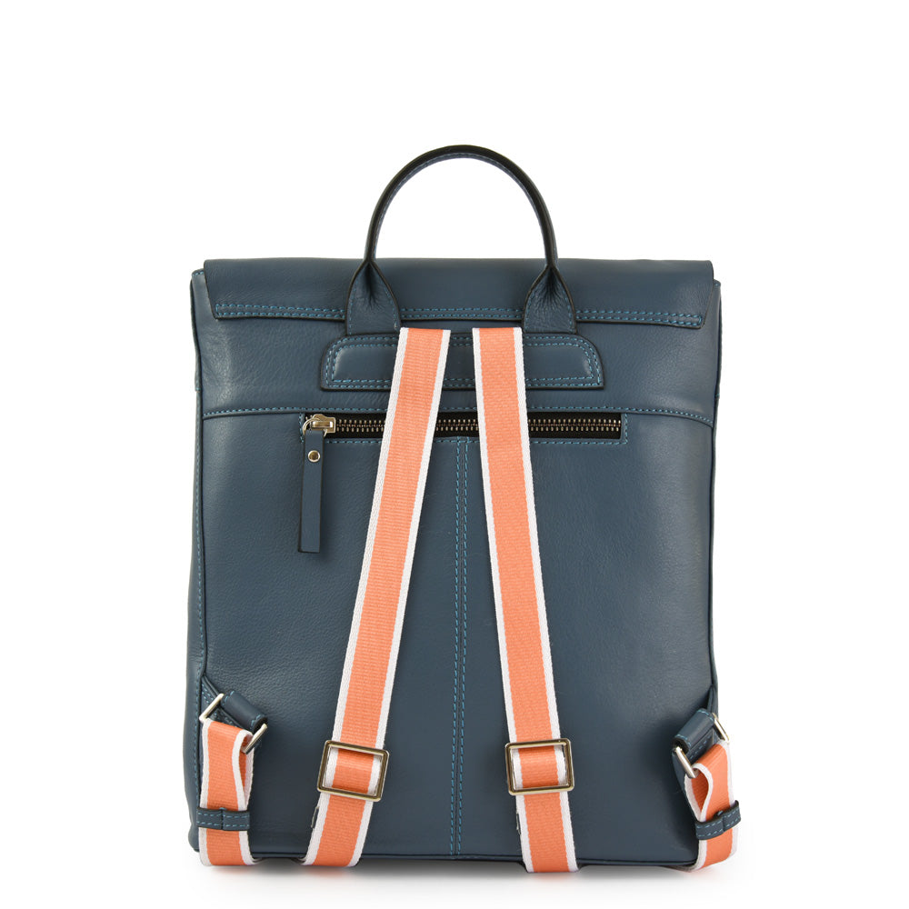 Parana backpack with medium light blue lid