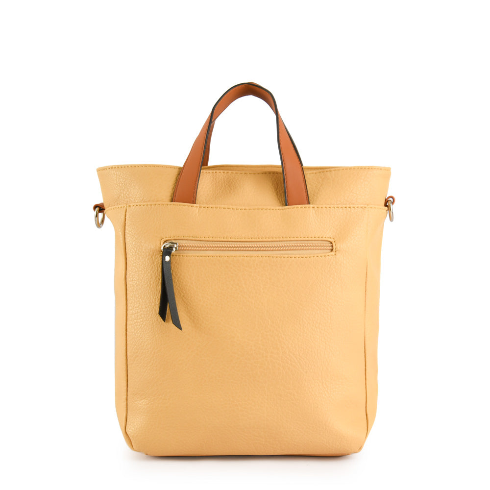 Wallet Two Handles Three divisions Large Patty Yellow