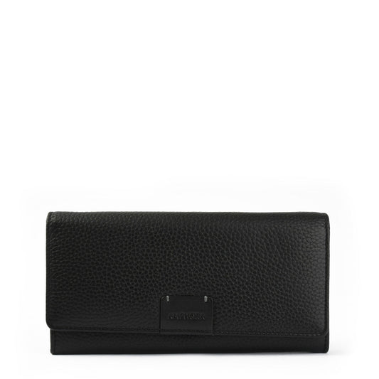 amphora peindre billetera cierre exterior negro