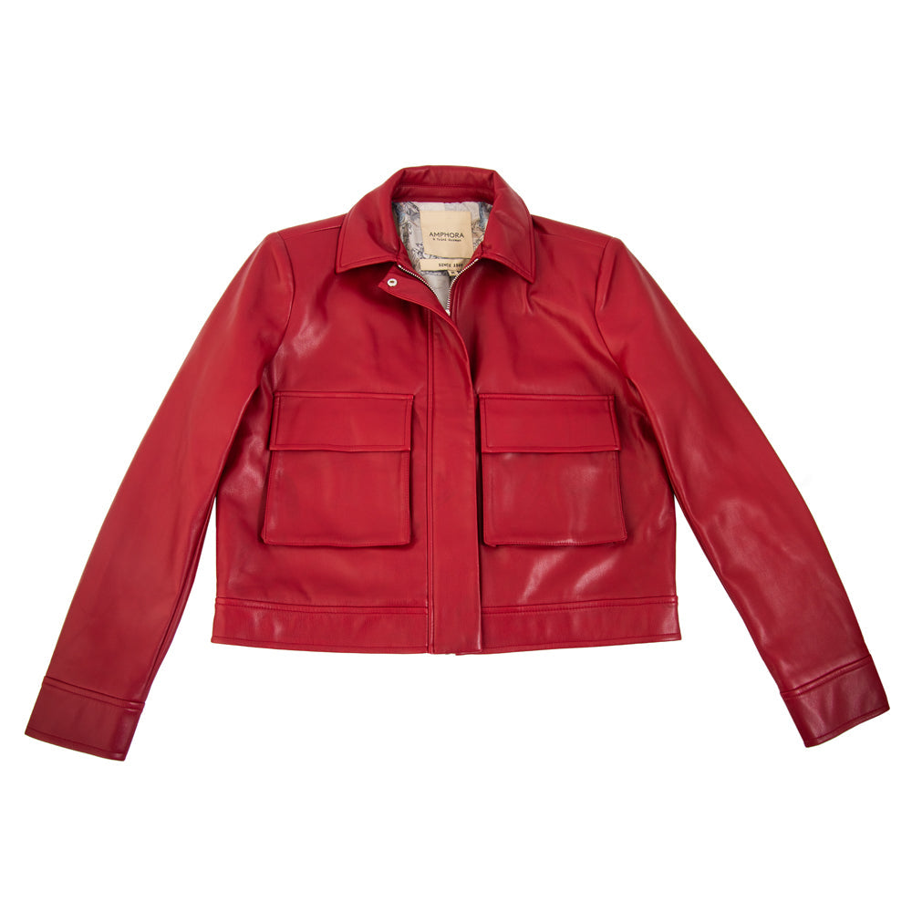 Zoe Dark Red Jacket